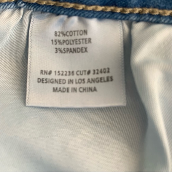 Distressed Embellished Blue Jeans Size  7 - Picture 5 of 5